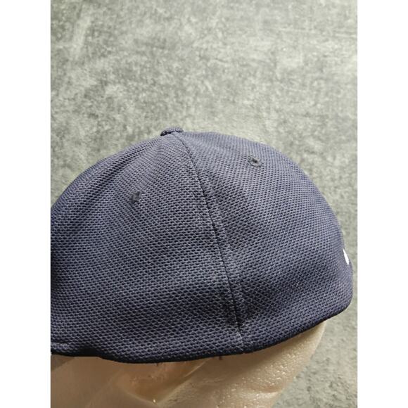 Nike Tiger Woods Golf Hat Cap TW Fitted Flexfit Adult M/L Navy Blue Logo Stretch - Picture 4 of 7